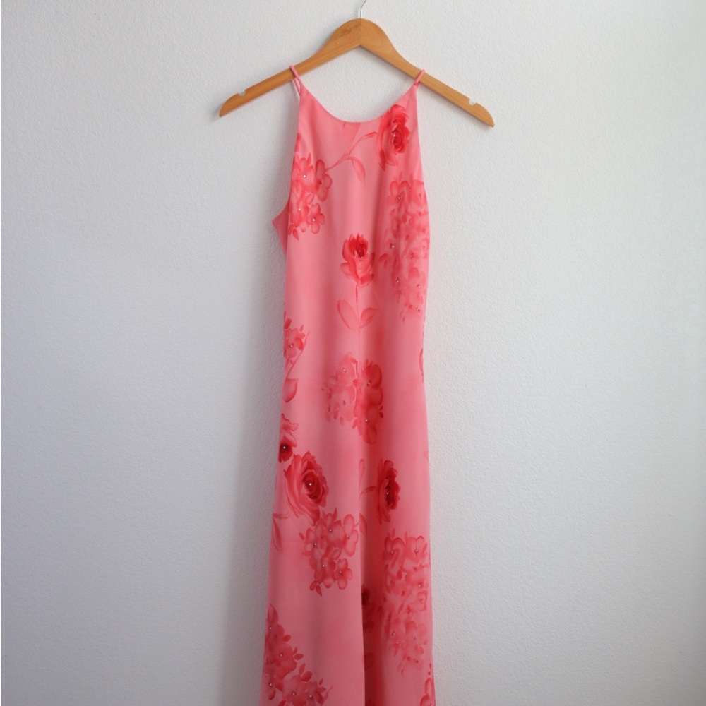 Chelsea Nights Vintage 90’s Rose MIDI dress Sz: 6